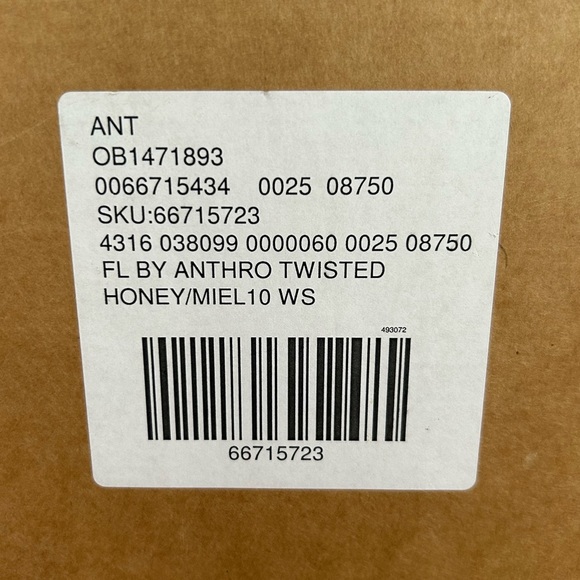 Anthropologie | Women’s honey puffer twist flat sandals, used in box, size 10 - Picture 11 of 14